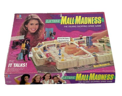 Milton Bradley Mall Madness 1989 Electronic Talking Board Game Vintage