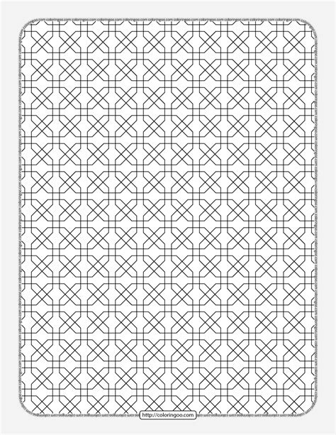 free printable flower pattern coloring page 16