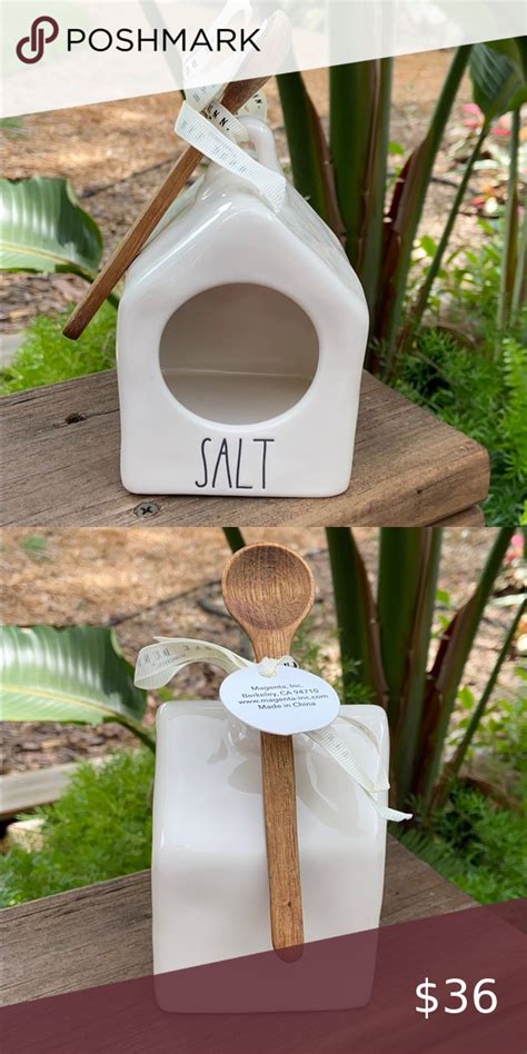 New Rae Dunn SALT Birdhouse Shaped Salt Pig in 2020 | Rae dunn, Salt