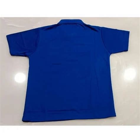 Plain Mens Royal Blue Polo Cotton T Shirt Size Medium At Rs 259 In