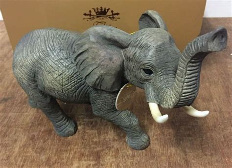 Out Of Africa Standing Elephant Ornament Figurine By Leonardo