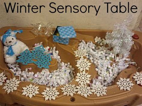 Winter Sensory Table Making Time For Mommy