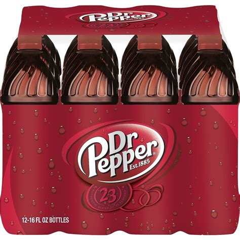 Dr Pepper Cherry Cola Soda Pop 16 Fl Oz 12 Pack Bottles