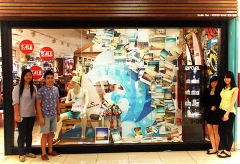 The rip curl women's coastal palms surf pant was designed with sustainability in mind. Rip Curl Window Display Competition on Behance