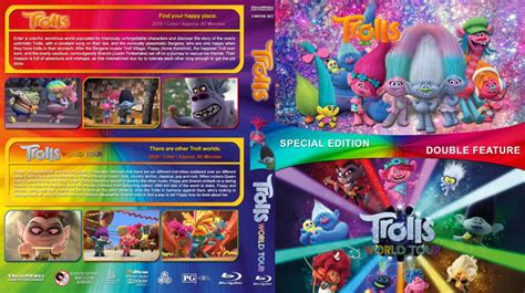 Trolls Double Feature R1 Custom Blu Ray Cover Dvdcovercom