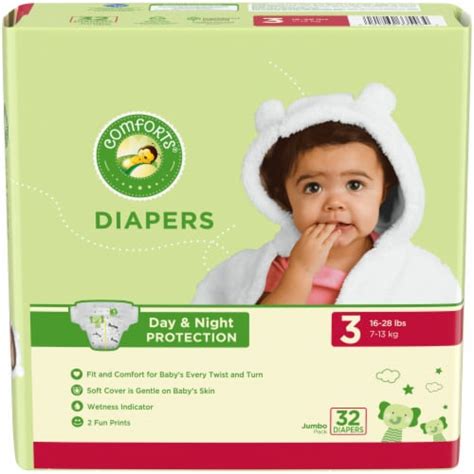 Comforts Day Or Night Baby Diapers Size 3 16 28 Lbs 32 Count Ralphs