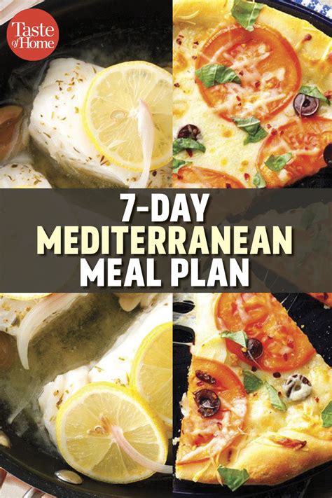 7 Day Mediterranean Meal Plan Mediterranean Pizza Mediterranean