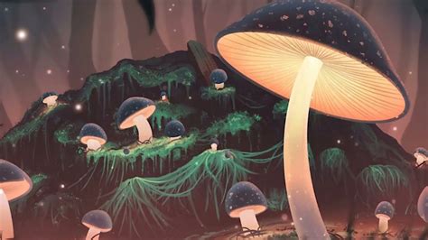 Lofi Hip Hop Mix ️ Mushrooms In The Forest At Night Chillhop Lofi