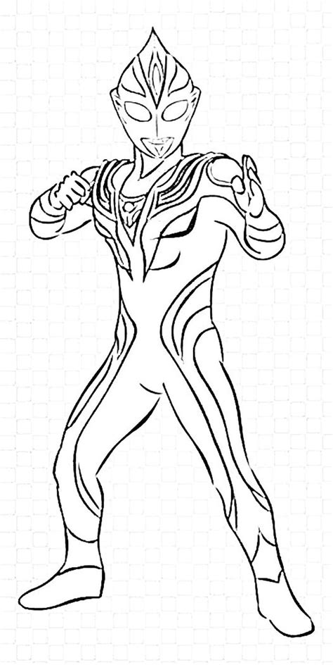 Gambar Mewarnai Ultraman Geed