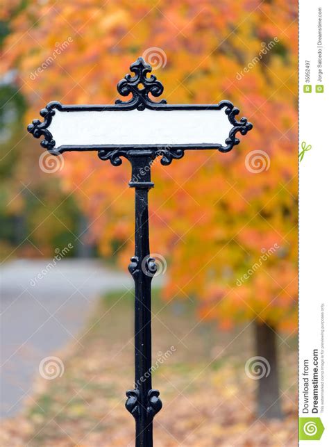 Fancy Street Sign Royalty Free Stock Photography Image 35952497