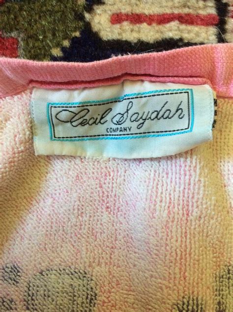 Vintage Cecil Saydah Cool Cats Beach Towel Etsy