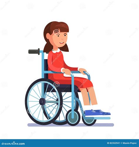 Disabled Man Sitting In Wheelchair Disability Concept Flat Full Length