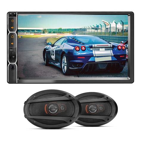 Mytvs 7 Inch Double Din Hd Touch Screen With 6 X 9 Inch Oval Woofer
