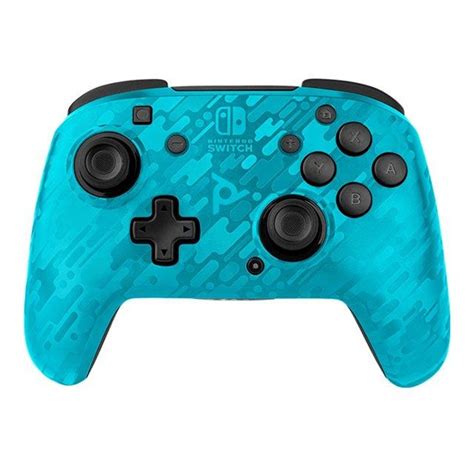 Pdp Faceoff Wireless Deluxe Controller Light Blue Camo Gamepad