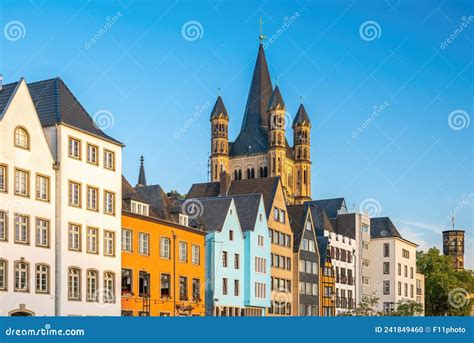 Downtown Cologne City Skyline Cityscape Of Germany Editorial Image