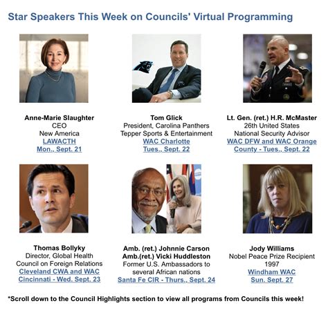 This Weeks Programs From World Affairs Councils Network Sep 22