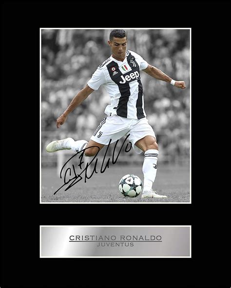 Cristiano Ronaldo Signed Mounted Photo Display Juventus Fc 1