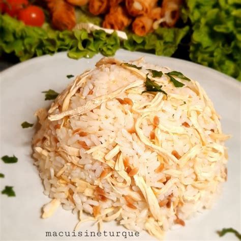 Recette De Riz Pilav Au Poulet Ma Cuisine Turque