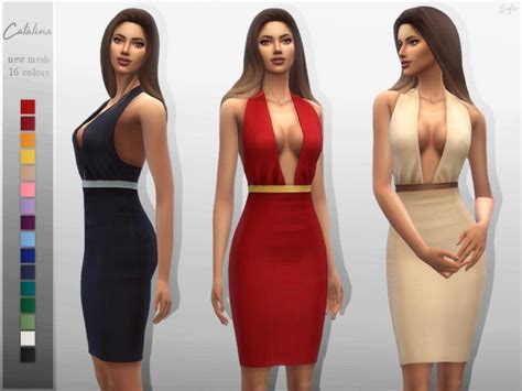 Catalina Dress By Sifix At Tsr Sims 4 Updates