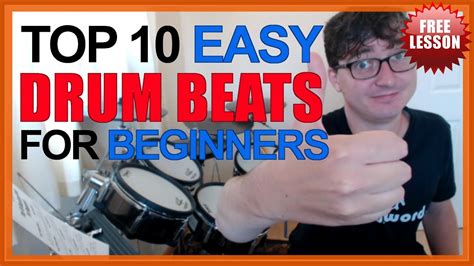 Top 10 Easy Drum Beats For Beginners Youtube