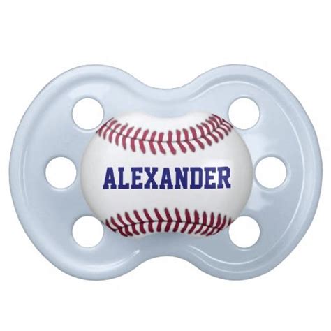 Sports Personalized Baseball Pacifiers Personalized Pacifier Personalized Baseballs