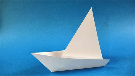 Easy Origami Sailboat Sailboat Origami Paper Craft