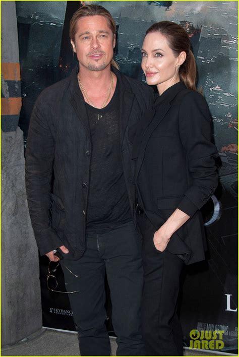 Angelina Jolie And Brad Pitt World War Z Paris Premiere Photo
