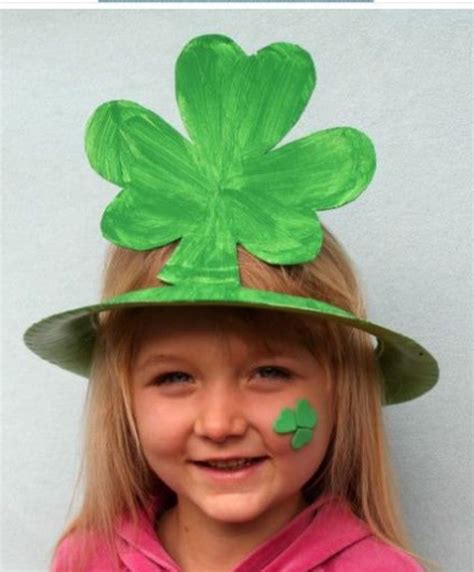 March Crafts St Patrick S Day Crafts Hat Crafts Blue Crafts Paper