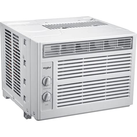 Most of them cost less than $200 and are very easy to install. Whirlpool 5,000 BTU Window Air Conditioner with Mechanical ...