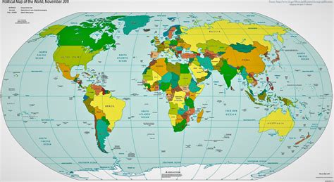 ⊛ Mapamundi Político 🥇 Los Mejores Mapas Políticos Del Mundo