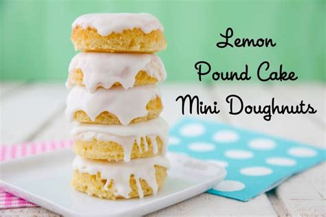 Fudgy, flourless almond butter brownies made in. Lemon Pound Cake Mini Doughnuts | Weelicious | Recipe in 2020 | Easter desserts recipes, Lemon ...