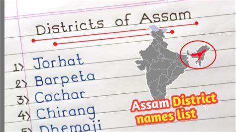 Assam All District Names 2023 How Many Districts In Assam State