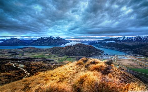 Queenstown New Zealand Beautiful Landscape Hd Desktop Backgrounds Free Download Wallpapers Com