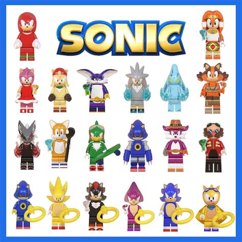 Sonic The Hedgehog Custom Minifigure Sets Full Collection