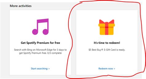 Does Microsoft Rewards Now Have Best Buy E T Cards Available R