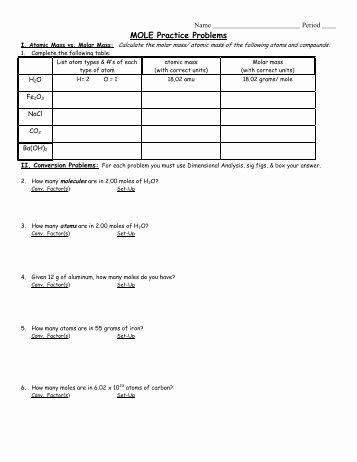 The worksheet is an assortment of 4 intriguing pursuits that will enhance your kid's knowledge and abilities. Mole Worksheet #1 Lovely Mole Calculation Practice ...