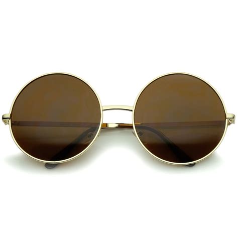 Oversize Vintage Inspired Metal Round Circle Sunglasses 8370 Circle