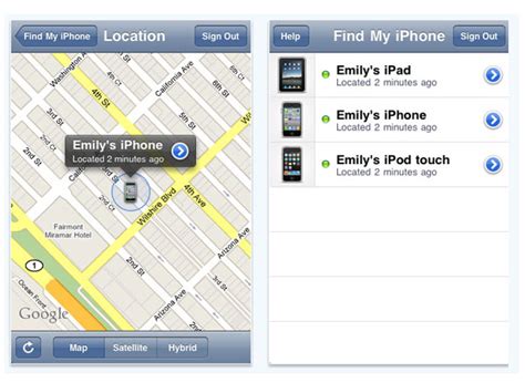 Apple Iphone App Find My Iphone Locates And Wipes Lost Iphones