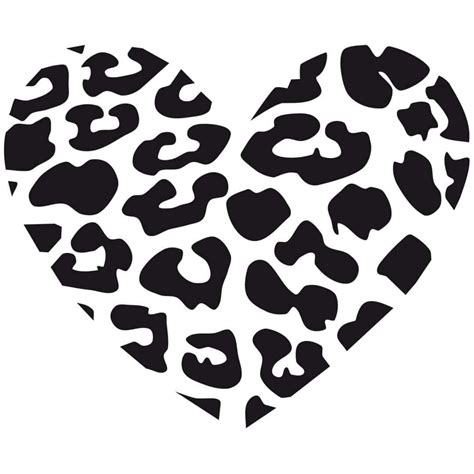 Leopard Heart Wall Sticker Wall