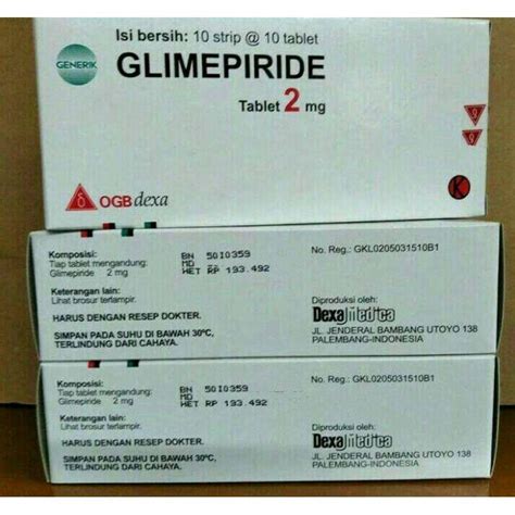 Jual Dexa Medica Glimepiride 2mg100 Tablet Di Seller Olympia