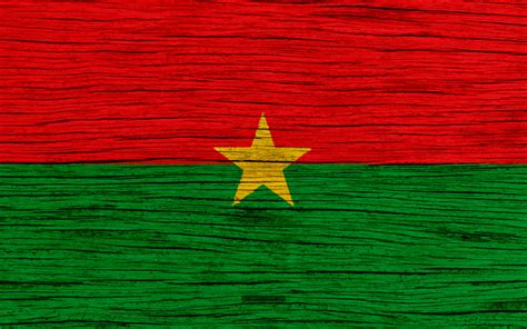 Download Wallpapers Flag Of Burkina Faso 4k Africa Wooden Texture