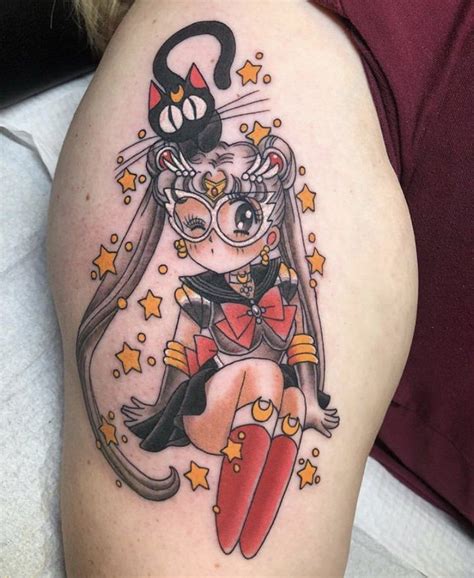 Heres My Sailor Moon Tattoo Taken From An Art Book Illustration Does