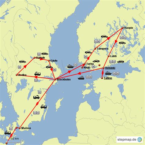 Stepmap Schweden Finnland Landkarte Für Finnland