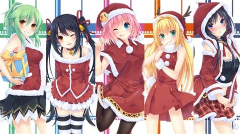 Images Of Cute Anime Anime Girls Christmas Wallpaper