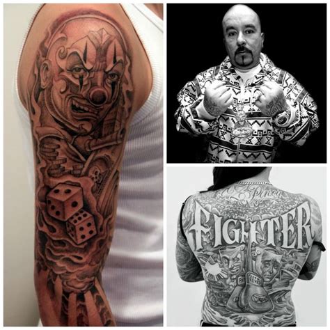 This tattoo features a great collage of batman characters and scenes from the comics and movie. Mister Cartoon collage tattoo black and white | Inked ...
