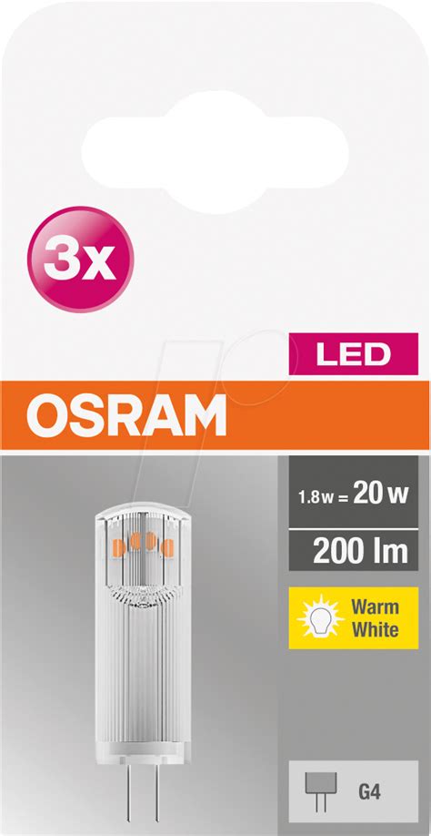 Osr Lampada A Led Base G W Lm K Confezione Da Pz Da Reichelt