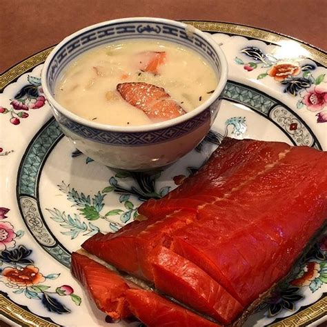 If you manage to catch a coho on your next fishing trip, you're in for a treat. Coho Salmon and Corn Chowder (With images) | Smoked salmon ...