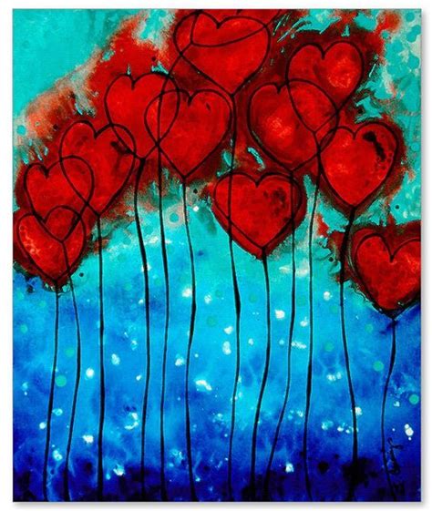 Pin By Courtney Villasenor On Hearts Heart Art Print Heart Painting