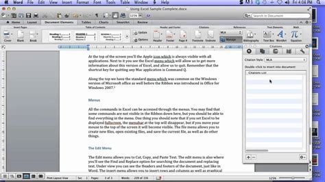 In ms word 2003, however, things are a bit different. Create a Bibliography in Word 2011 for Mac - YouTube