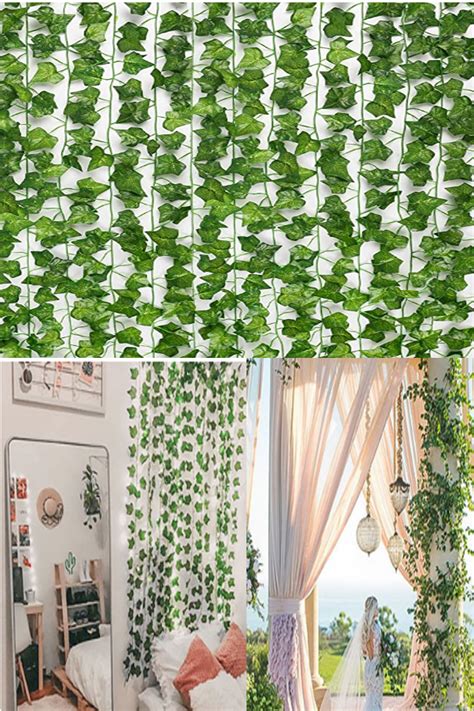 In fact, i'm using them right next to real ivy and you cannot tell where the fake stuff starts. Fake Ivy Fake Vines Artificial Ivy Wall Decor | Cute room ...